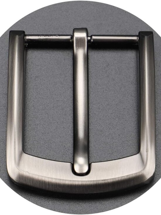 Uxcell 4Pack 1 Men\'s Grey 4 Single Prong Square 1.5 Inches (38-40 Mm) Replacement Belt Buckle